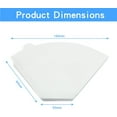 thumbnail image 4 of 100pcs Cone Coffee Filters, 2-6 Cup, Unbleached Paper Coffee Filter Coffee Paper Filters for Coffee Maker（white）, 4 of 5