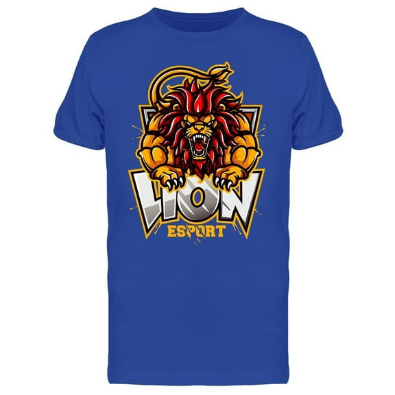 Angry Lion Gamer Icon Tee Men's -Image by Shutterstock