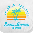thumbnail image 4 of Inktastic Summer Enjoy the Sunshine Santa Monica California in Blue Boys or Girls Baby Bib, 4 of 4