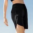thumbnail image 5 of Women's 7" Athletic Running Long Shorts Workout Hiking Shorts Quick Dry High Waisted Active Zipper Pocket(Black,XXL）, 5 of 7