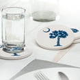 thumbnail image 4 of CounterArt "Blue Palmetto" Round Single Image Absorbent Stone Coaster 4 Pack, 4 of 7