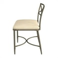 thumbnail image 5 of Hillsdale Wimberly 18" Fabric & Metal Vanity Stool in Cream/Champagne Gold, 5 of 16