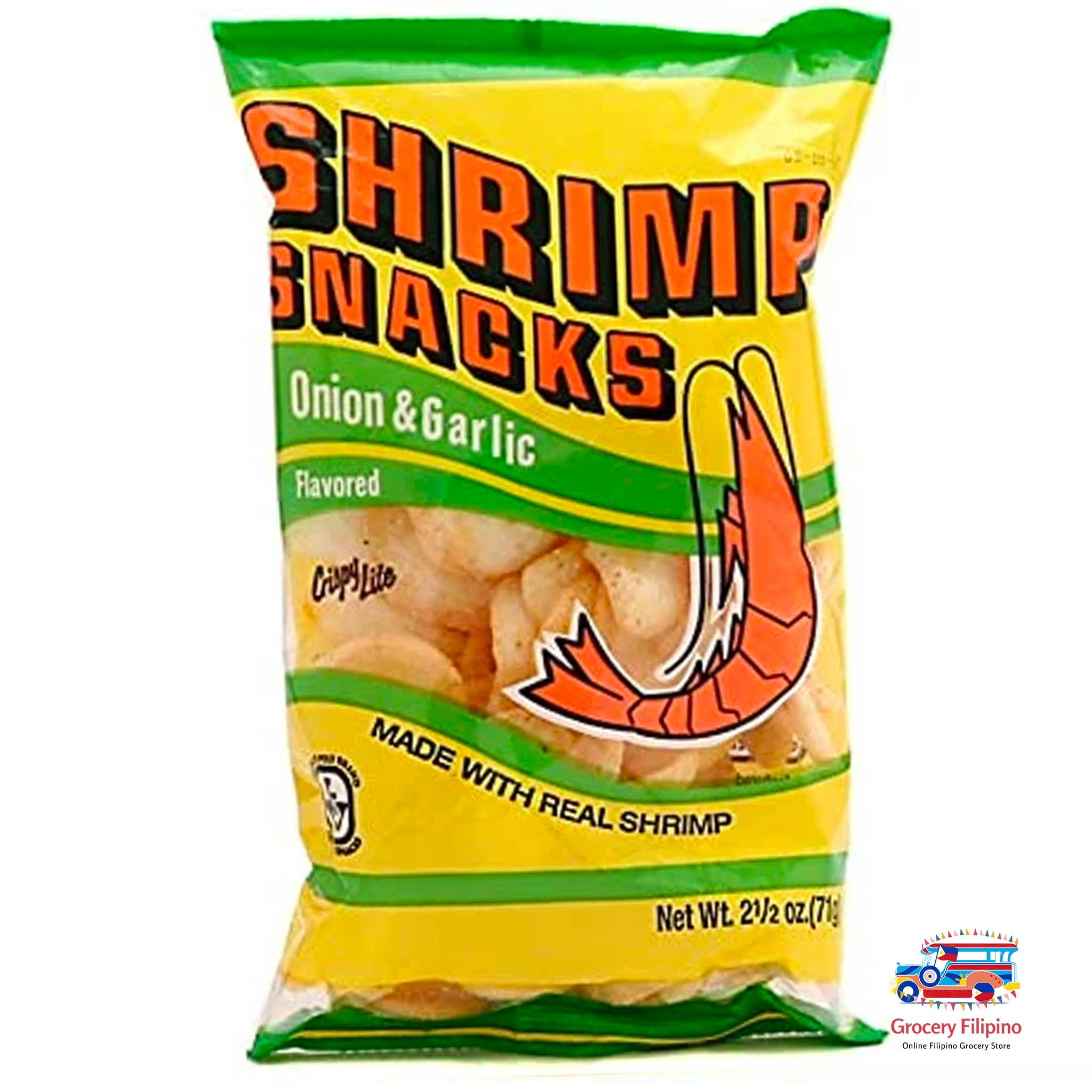 Marco Polo Shrimp Chips Onion/Garlic in 2.5 oz