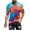 Orange, variant on WAENQINLA Tie Dye T-Shirts for Men Big and Tall Novelty Spiral Graphic Tee Comfortable Muscle Fit Short Sleeve Athletic Shirt