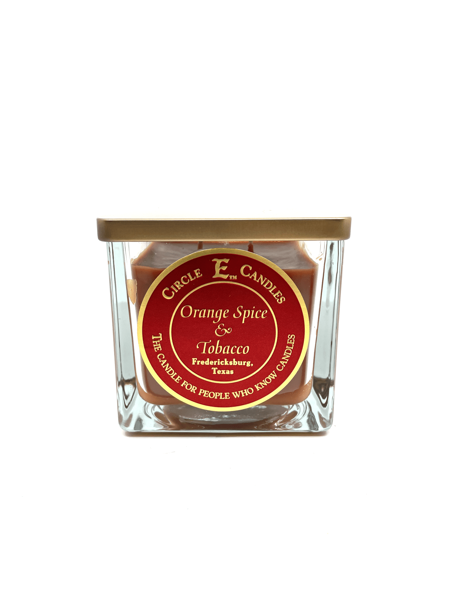 Circle E Orange Spice and Tobacco Scented Jar Candle | Size 22oz | 110