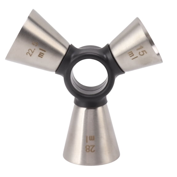 3-in-1 Stainless Steel Jigger - Multi-End Bar Measuring Tool