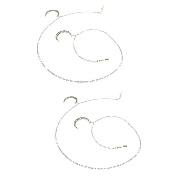 2 PCS Glasses Chain Moon Sunglasses for Women Accessories Apron Accessory