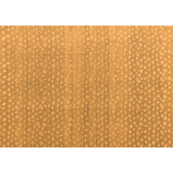Ahgly Company Indoor Rectangle Abstract Orange Modern Area Rugs, 5' x 7'