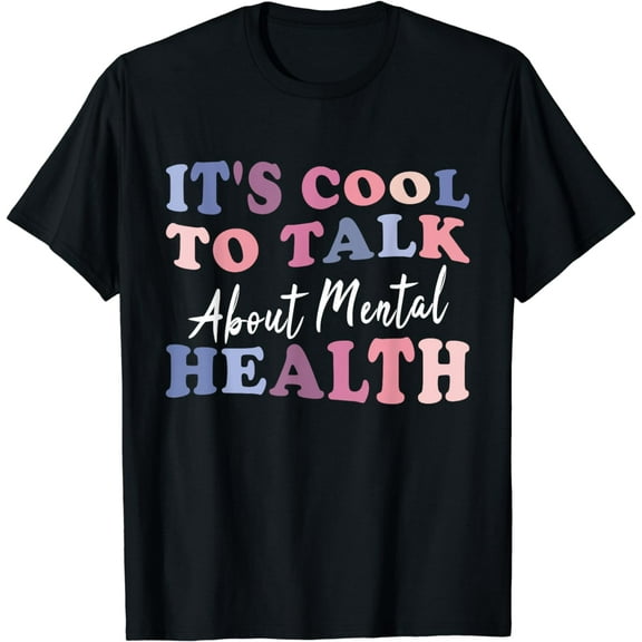 It's Cool To Talk About Mental Health, Awareness T-Shirt mens t hirt men，black，women，misfits，journey ，boys