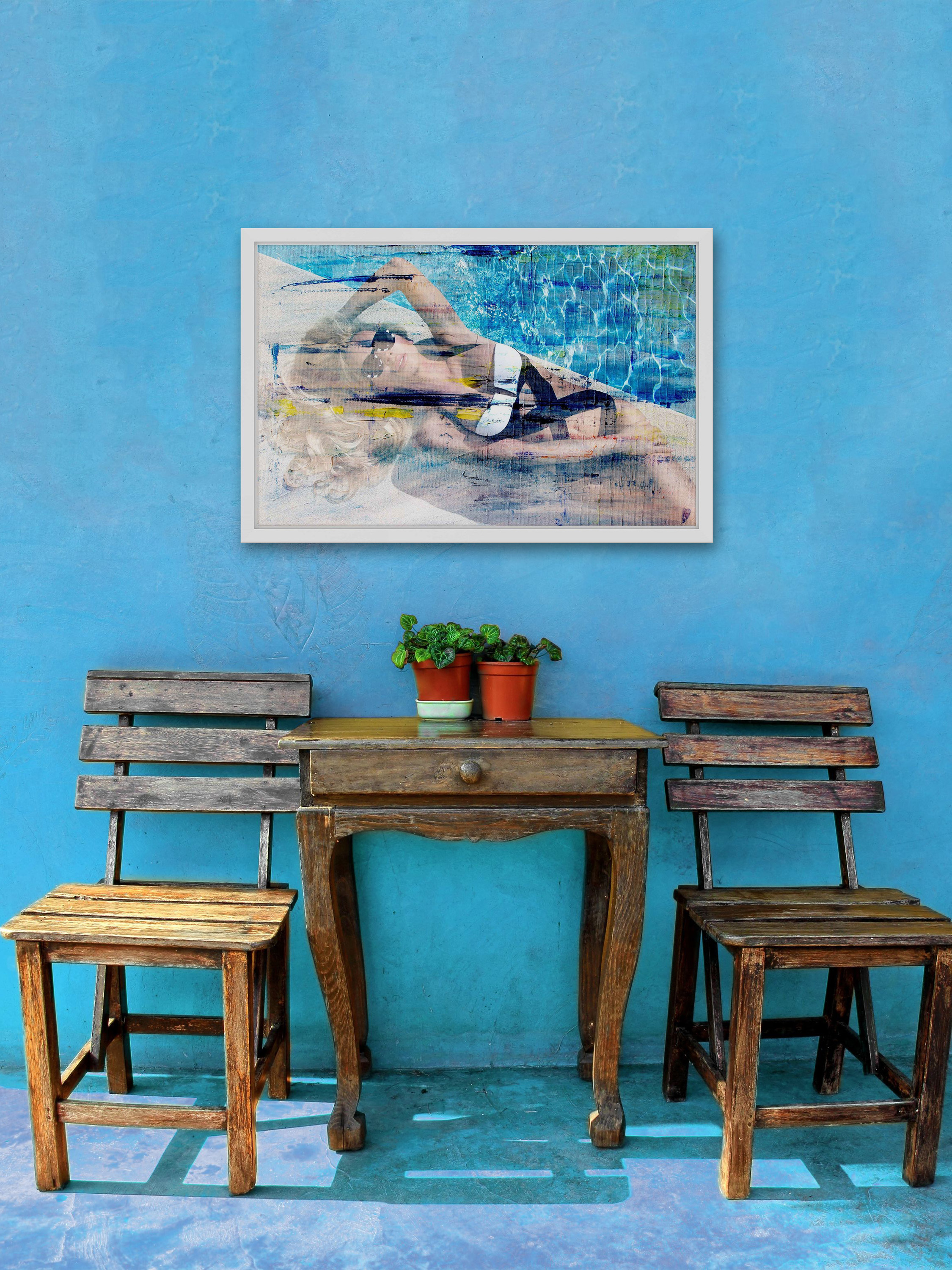 "Hot Blonde" Framed Painting Print