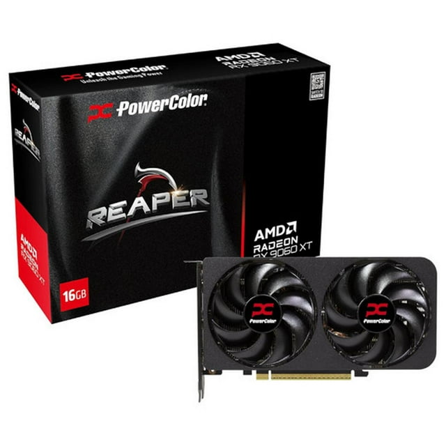 Tarjeta de Video POWER COLOR Radeon RX 9060 XT REAPER 16GB GDDR6 RX9060XT 16G-A