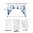 thumbnail image 5 of Blue Eucalyptus Swag Valances for Windows, Small Curtains Drapes, Watercolor Leaf Country Plants Kitchen Window Curtains Over Sink Rod Pocket Window Treatment Valance for Bedroom/Bathroom 56"x36", 5 of 5