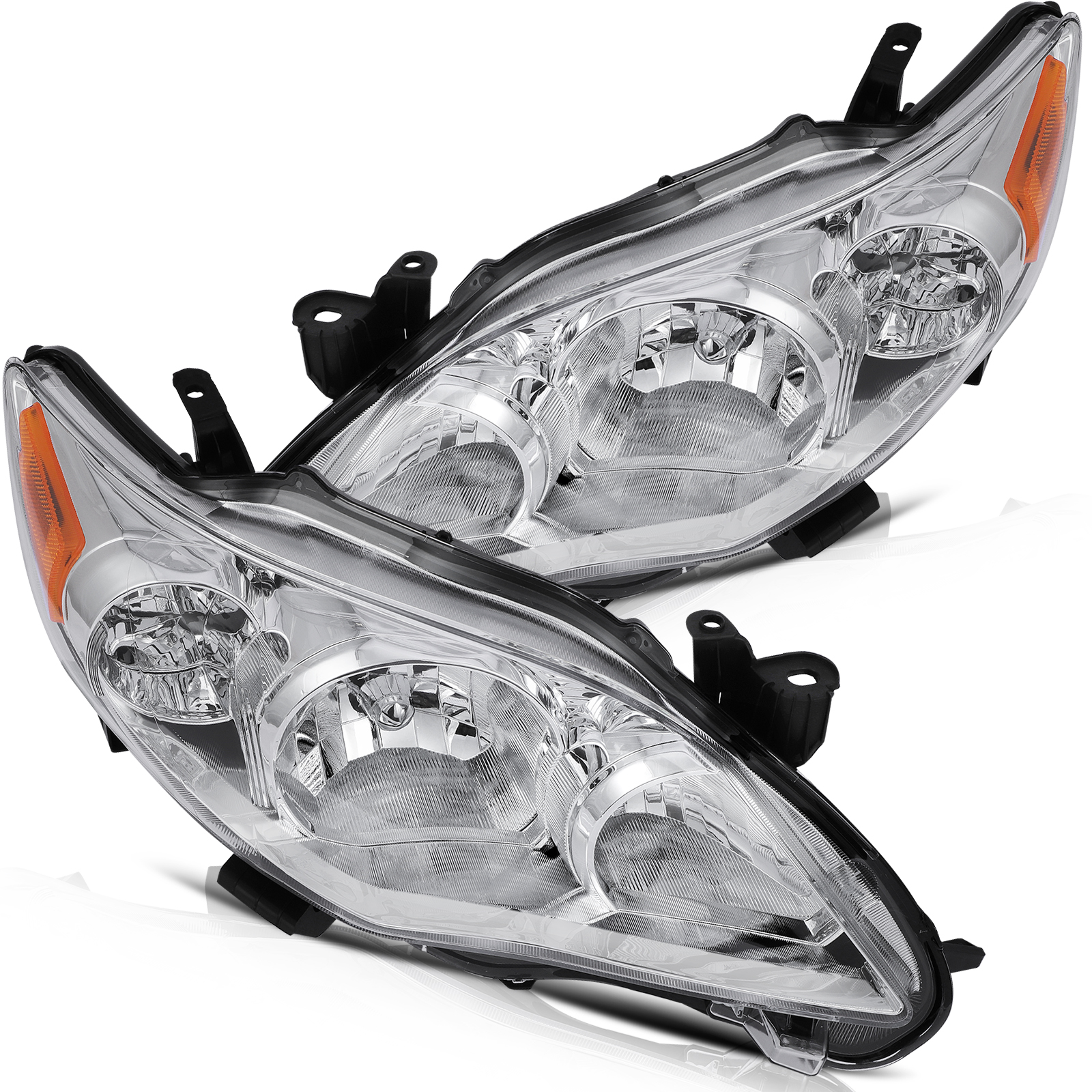 ECCPP For Toyota Corolla 2011-2013 Headlights Replacement Assembly Car Driver and Passenger Side 8115002B60 TO2519131