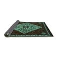 thumbnail image 2 of Ahgly Company Indoor Rectangle Persian Turquoise Blue Traditional Area Rugs, 2' x 4', 2 of 4