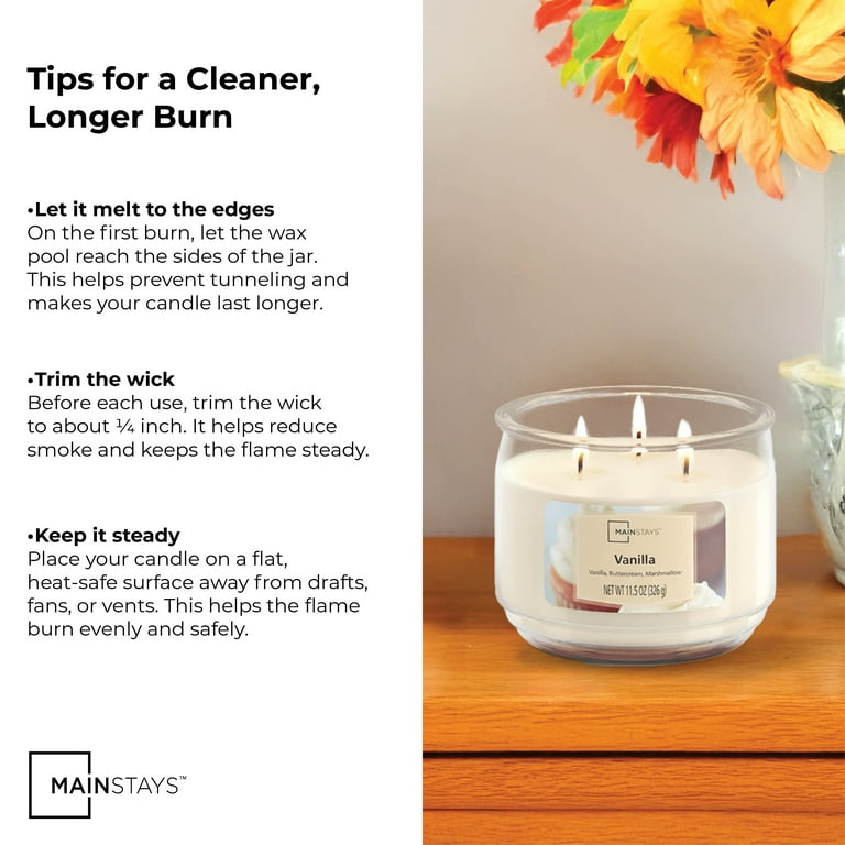 Scented Candles - 3 Wicks Large Vanilla Candle For Home Scented, 17 Oz Aromatherapy Candle Gifts For Women, Decorative Natural Soy Candles With Long Lasting For Mother's Day Birthday Anniversary