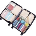 thumbnail image 3 of Packing Cubes for Travel, 8Pcs Travel Cubes Set Foldable Waterproof Suitcase Organizer Luggage Storage Bag, Beige, 3 of 7