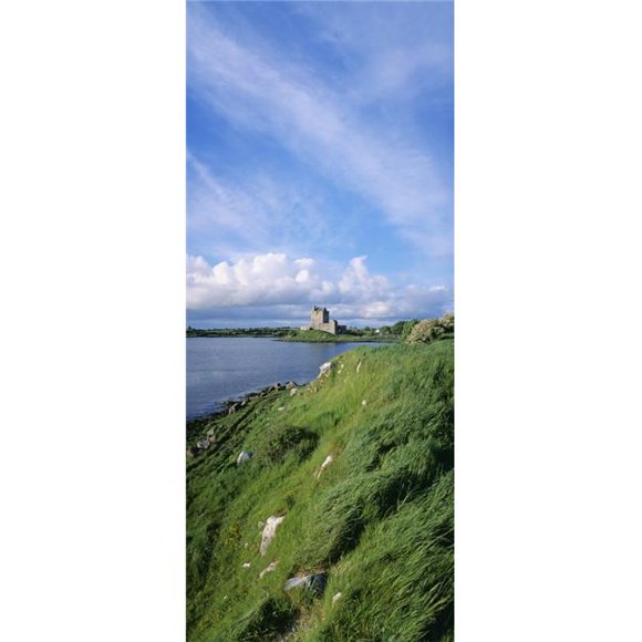 Posterazzi DPI1798850 Castle On The Waterfront Dunguaire Castle Kinvara Republic of Ireland Poster Print by The Irish Image Collection, 12 x 30