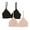Gray And Black, variant on 2-Pack Pima Cotton Bralette 900821P2 Color: Gray And Black Size: LARGE