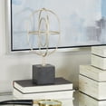 thumbnail image 2 of 6" x 13" Gold Marble Loop Geometric Sculpture with Marble Base, by CosmoLiving by Cosmopolitan, 2 of 8