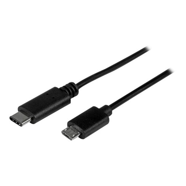 StarTech.com Micro USB-C Câble USB C vers USB - Câble USB 2.0 - Câble Micro USB - Câble Micro B USB C - Câble USB 2.0 Type C (USB2CUB1M) - Câble USB - 24 Broches (M) vers Micro-USB Type B (M) - USB 2.0 - 3,3 ft - Noir - pour P/N: Hb30a3acfb, Hb30a3c