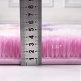 thumbnail image 5 of Kids Rug for Girls Bedroom Carpets, Kawaii Colorful Tie Dye Fuzzy Rugs for Teens Dorm Shaggy Nursery Area Rug for Baby Toddler Princess Room, Blue Purple, 3x5 Feet, 5 of 9