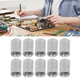 thumbnail image 4 of Round Connector Nuts, Rustproof 304 Stainless Steel Female Thread Glossy Finish Coupling Nut Set  For Home Maintenance, 4 of 8