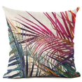 thumbnail image 3 of POINTERTECK Tropical Green Plant Leaves Flower Linen Cushion Cover Pillow Case Home Decor, 3 of 12