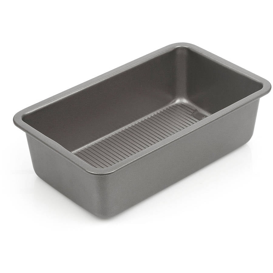 Gray with Red Grips 2-Pack 9 x 5-Inch Basics Non-Stick Loaf Pan