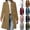 White, variant on Women's Winter Classic Outwear Overcoat Solid Single Breasted Pea Coat Long Windbreaker Army Green L(L)