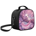 thumbnail image 5 of Yuyamidu Pink Axolotl Lunch Bag for Girls Lightweight Portable Leakproof Kids Lunch Box Large Capacity Thermal Picnic Cool Bags for Work School Picnic Camping, 5 of 6