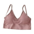 thumbnail image 2 of Señoras Chicas Correas espaguetis cómodo sin costuras Marrón Hugo Chaleco Bralette para mujer, 2 of 9