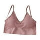 thumbnail image 2 of camisero con cuello en mujer, sin costuras acolchado con correas para dormir con correas elásticas para yoga, spa Marrón Macarena Chaleco Bralette para mujer, 2 of 7