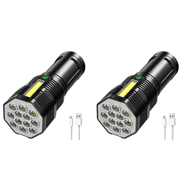 Antorcha impermeable IPX4 4 engranajes 500LM LED + COB Linterna para acampar al aire libre