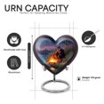 thumbnail image 2 of Yatskia Riverside Campfire Mini Memorial Keepsake Urn for Ashes Adult Brother and Sister, Small Funeral Burial Urns for Human Ashes Adult Female, (Heart Pack of 1, 3 Inch), 2 of 8