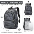 thumbnail image 3 of Mochila escolar de estilo rico, ligera e impermeable, 3 of 7