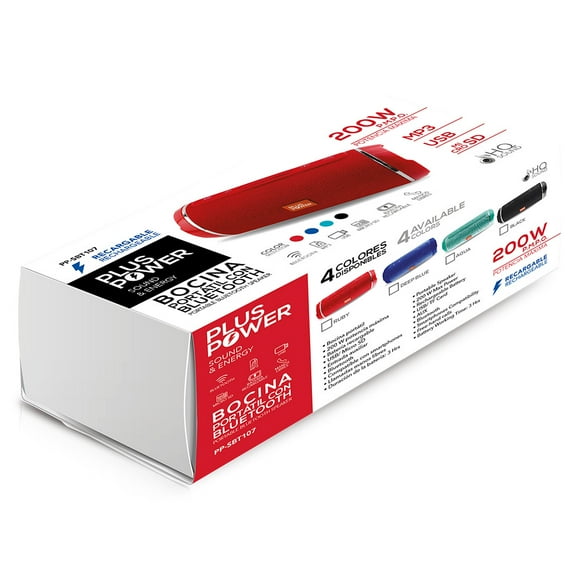 Bocina BT tipo Latota PP-SBT107 NEGRO Plus Power Plus Power PP-SBT107BK