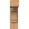 thumbnail image 2 of Ekena Millwork 7 1/2"W x 22"D x 26"H Merced Block Smooth Bracket w/ Offset Brace, Western Red Cedar, 2 of 25