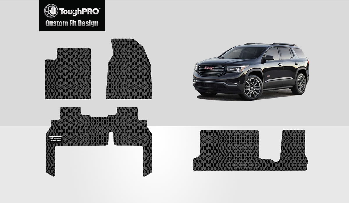ToughPRO GMC Acadia Front, 2nd & 3rd Row Mats All Weather Heavy