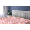 thumbnail image 5 of Ambesonne Poppy Pattern Fitted Sheet, Art Watercolor Floral, King Size, Dark Coral Pale Pink, 5 of 5