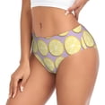 thumbnail image 2 of Fotbe Yellow Lemon Slices Calzones Estampados para Mujer – Ropa Interior de Algodón, Cómoda, Suave y Elástica-XX-Large, 2 of 6