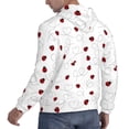 thumbnail image 6 of Uemuo Ladybugs Flying On Dotted Route Pattern Men's Hoodie - Casual Pullover Hoodie with Kangaroo Pocket, Stylish Hooded Sweatshirt for Everyday Wear-XX-Large, 6 of 7