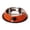 Orange, variant on Modular Pet Bowls for Cats and Dogs, Colorful Non Skid Puppy Food Dish with Removable Base Slot, Small Animal Water Feeding Basin Station, Cute Silhouette Silhouette Pattern