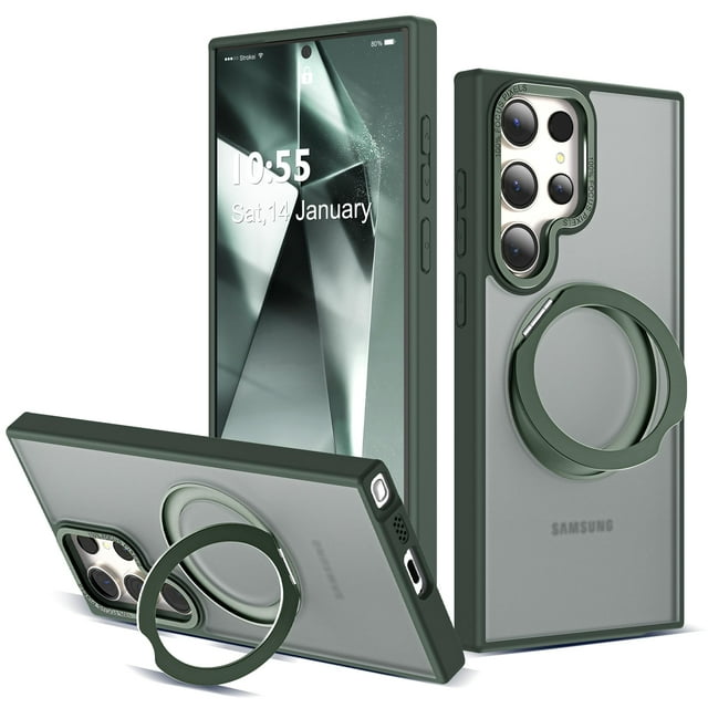 Funda de teléfono Zalinbo para Samsung Galaxy S24 Ultra 6.8 Verde