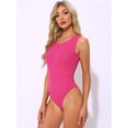 thumbnail image 4 of DARING DIVA Sleeveless Bodysuits Sparkly Crew Neck Top M Hot Pink, 4 of 6