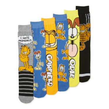 Garfield Men's Crew Socks, 6-Pack