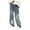 Blue, variant on toraway Men's Cotton Casual Shorts 3/4 Jogger Capri Pants Mens Wide Leg Jeans Elastic Waist Baggy Jeans Casual Drawstring Denim Pants Trousers XXXXXL