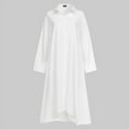 thumbnail image 3 of VONDA Women's Lapel Long Sleeve Buttons Dress Casual Dress, 3 of 11