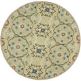 thumbnail image 4 of SAFAVIEH Chelsea Odetta Floral Wool Area Rug, Sage/Ivory, 3'9" x 5'9", 4 of 7