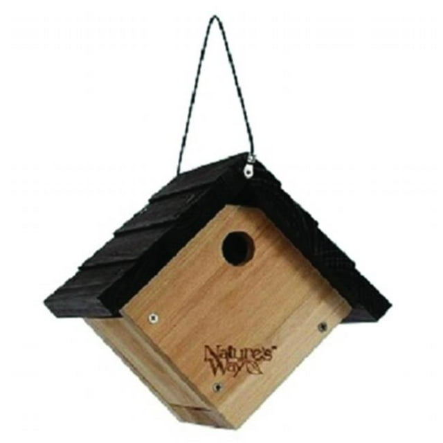 Wren Traditional Hanging Bird House 8X8.875X8.125In Cedar CWH1