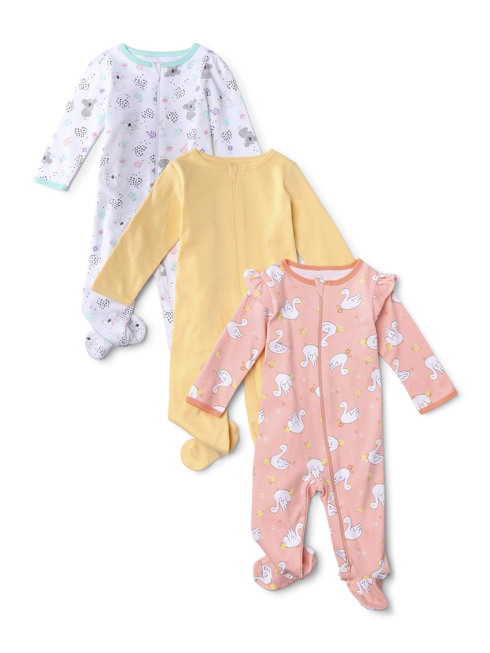 inverted zipper baby pajamas